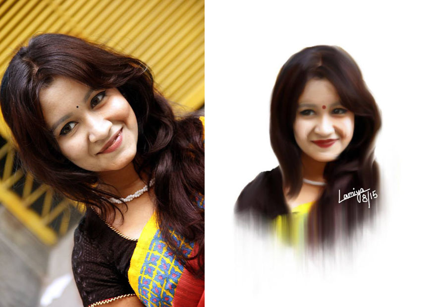 My Photorealistic Potraits Over Photographs Drawn With Adobe Photoshop Cs6