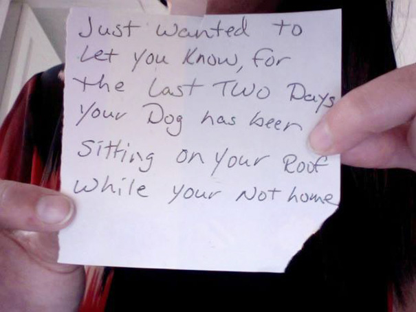 Friend's Neighbor Left Her A Note On Her Front Door
