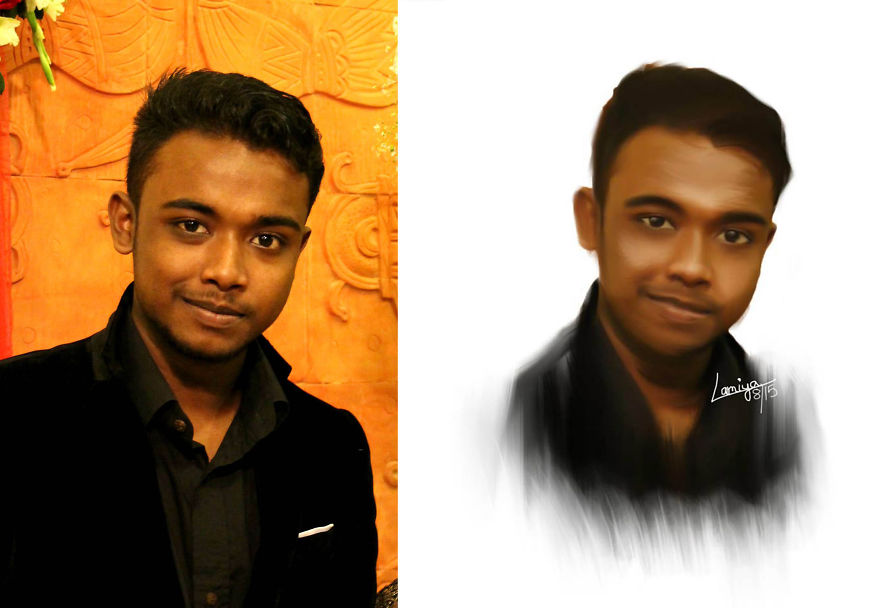 My Photorealistic Potraits Over Photographs Drawn With Adobe Photoshop Cs6
