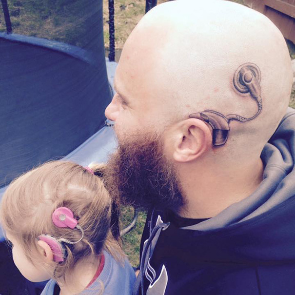 Dad Gets Tattoo So His 6-Year-Old Daughter Wouldn’t Feel Different