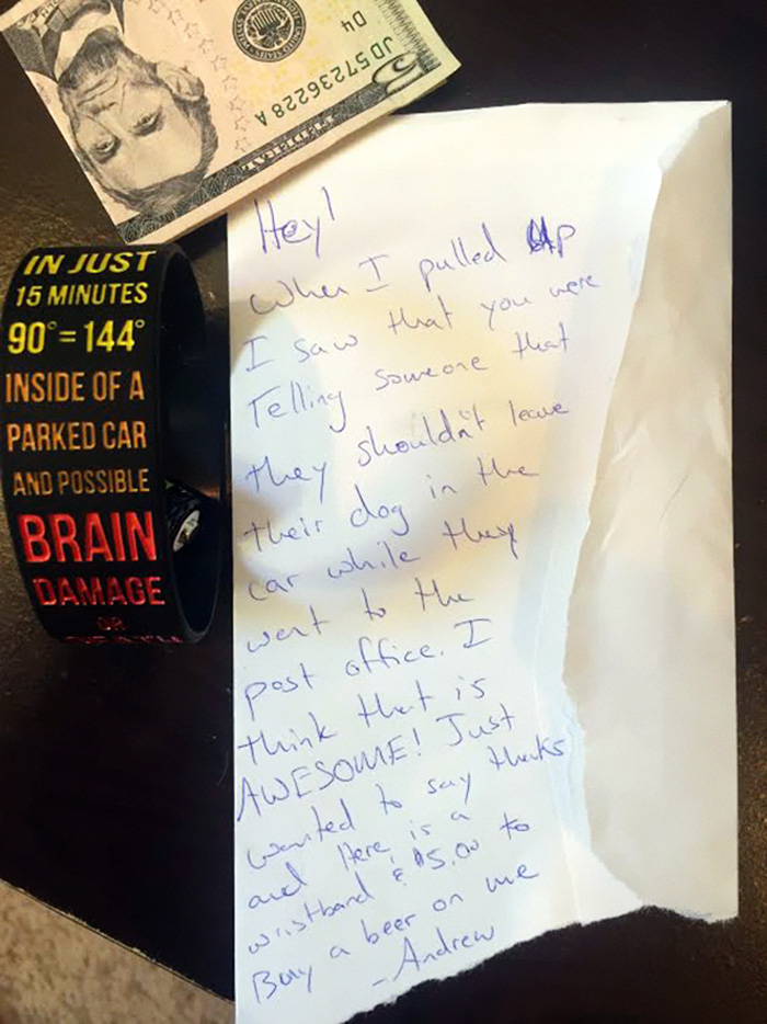 Man Finds A Surprise Note On His Windshield In Austin, Texas