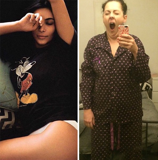 Woman Hilariously Recreates Celebrity Instagram Photos