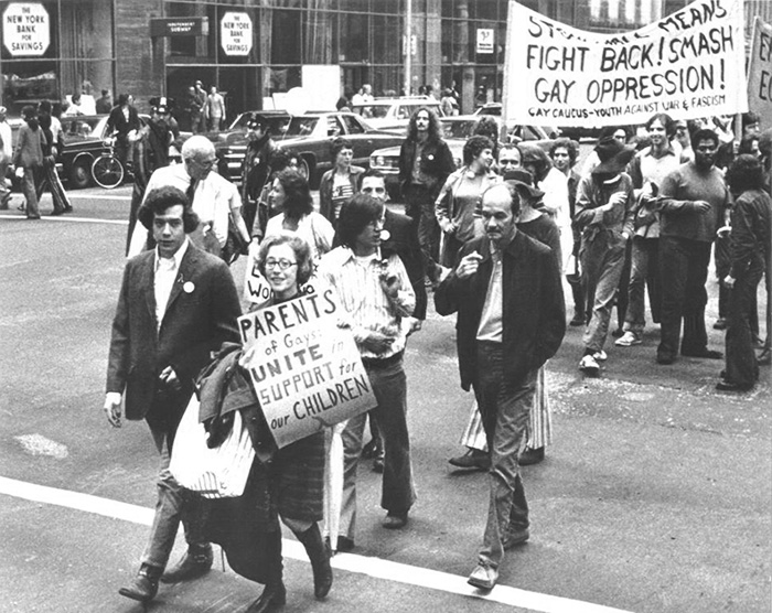 Jeanne Manford With Her Son Morty, Foreground, Marching In The New York City Gay Pride Parade (1972)