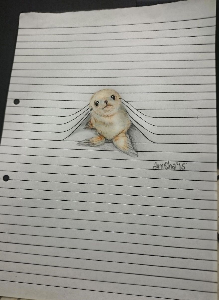 I Draw Animals That Don't Want To Stay Between The Lines