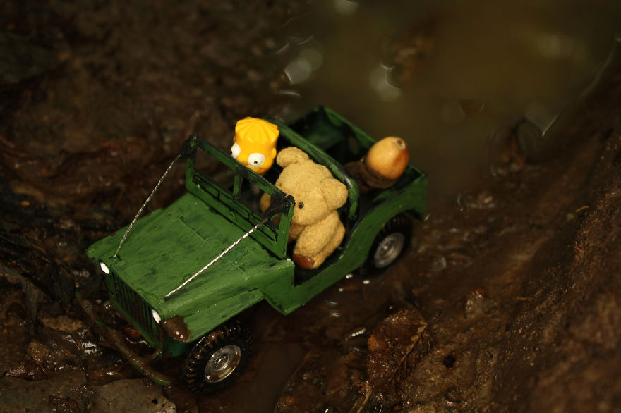 Xtreme Off-roading With A Miniature Jeep Willys