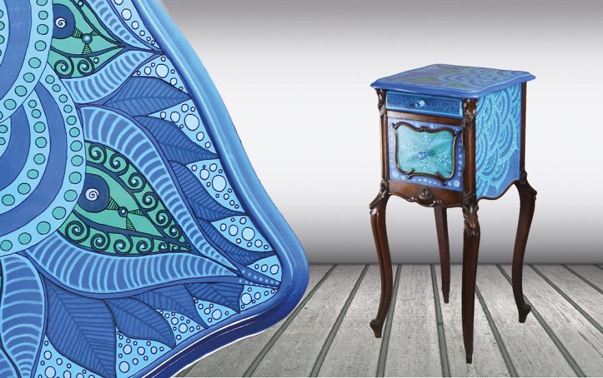 We Use Furniture As A Canvas To Create Intricate Paintings