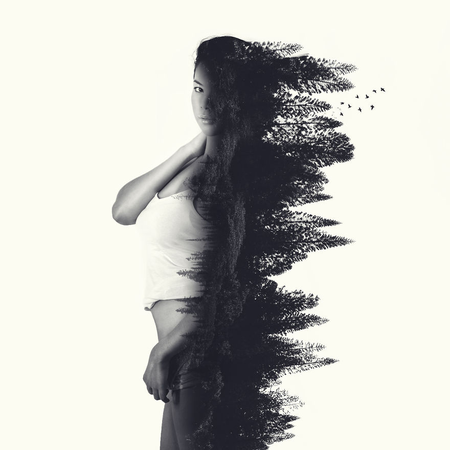Double-Exposure Photos That I Created Inspired By True Detective