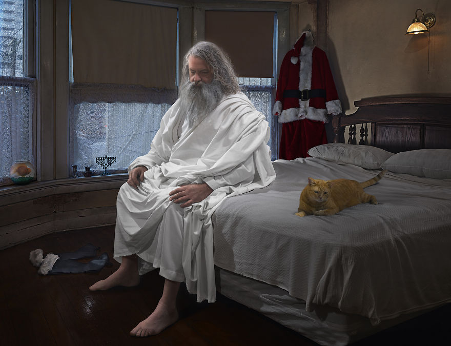 Gods Of Suburbia: Artist Incorporates Different Religions Into Modern Society