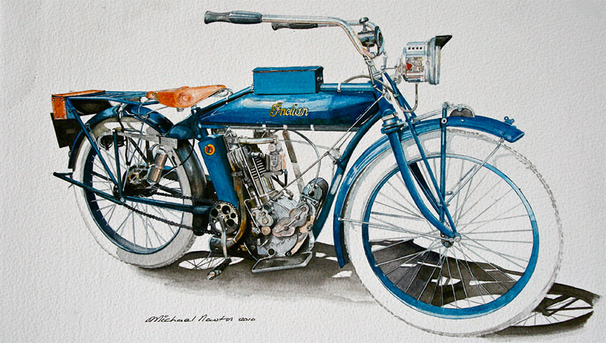 I Watercolor Extremely Detailed Automotive Images
