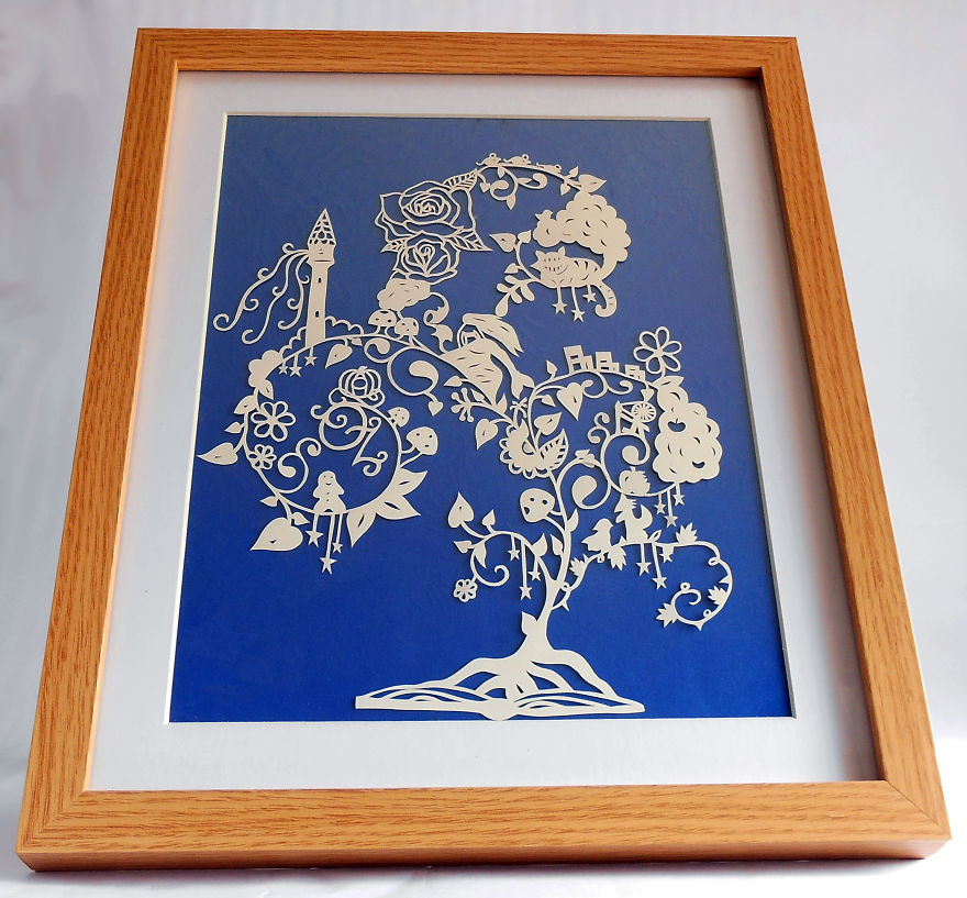 I Create Intricate Papercut Designs From Single Sheets Of Paper