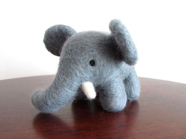 Mini Felt Elephant