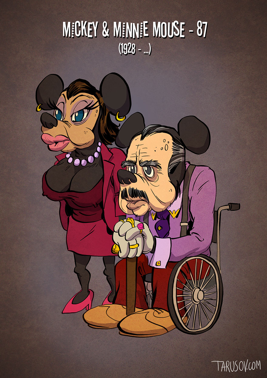 If Cartoon Characters Looked Their Age