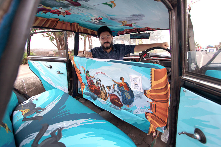 Designers Were Asked To Beautify Mumbai's Taxis, So I Turned It Into Sistine Chapel