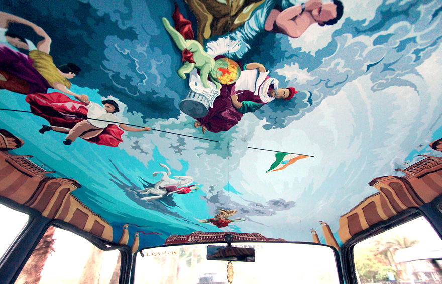 Designers Were Asked To Beautify Mumbai's Taxis, So I Turned It Into Sistine Chapel