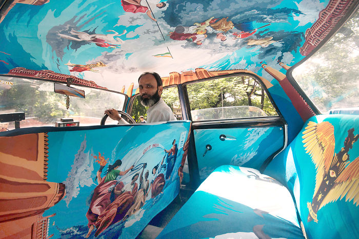 Designers Were Asked To Beautify Mumbai’s Taxis, So I Turned It Into Sistine Chapel