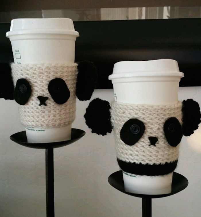 Panda Coffee Cup Cover