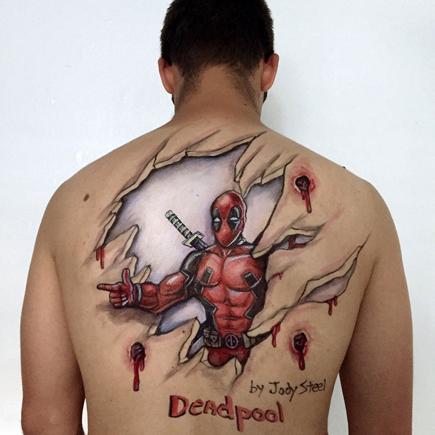 I Unveil The Superheroes Hiding Beneath People's Skin With Bodypaint