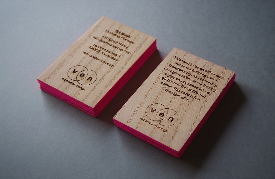 Transforming Old Offices Doors Into Unique Business Cards Transforming Old Offices Doors Into Unique Business Cards