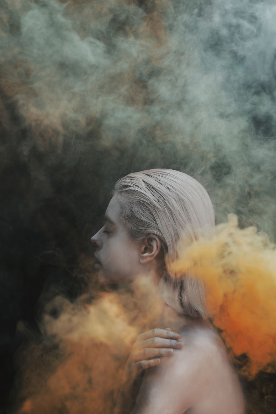 I Use Smoke Bombs To Create Powerful Portraits