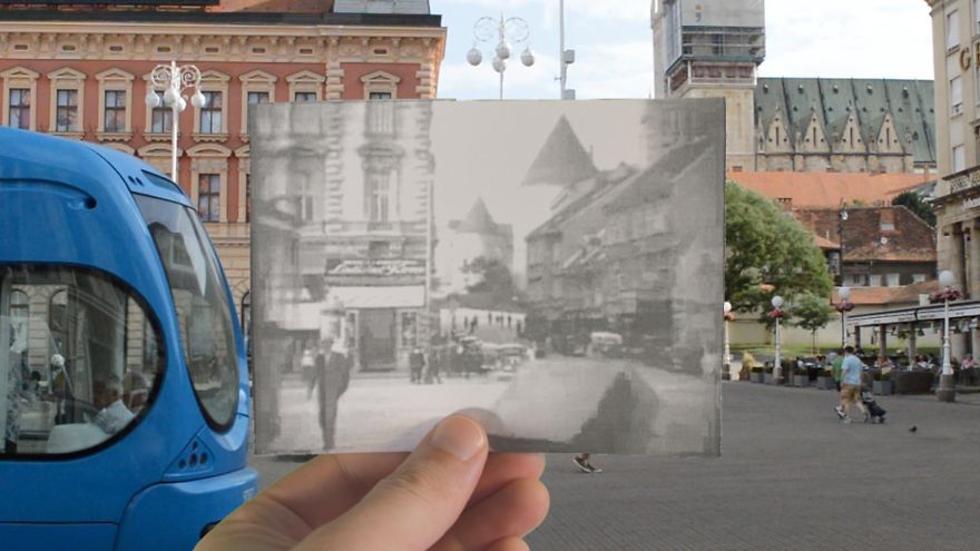 Video Where I Combined Historical Photos Of Zagreb With The Places Where They Were Taken Of
