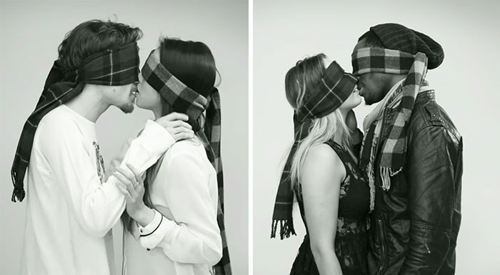 Blindfolded Strangers Kiss In Social Experiment Exploring Love At First Kiss