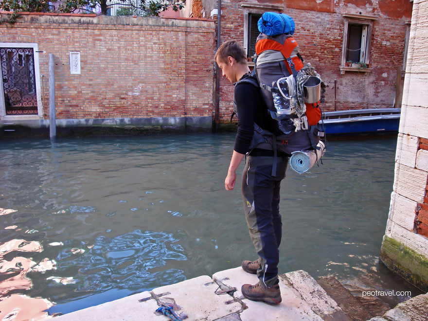 Traveling The Word With Backpack On My Back Traveling The Word With Backpack On My Back