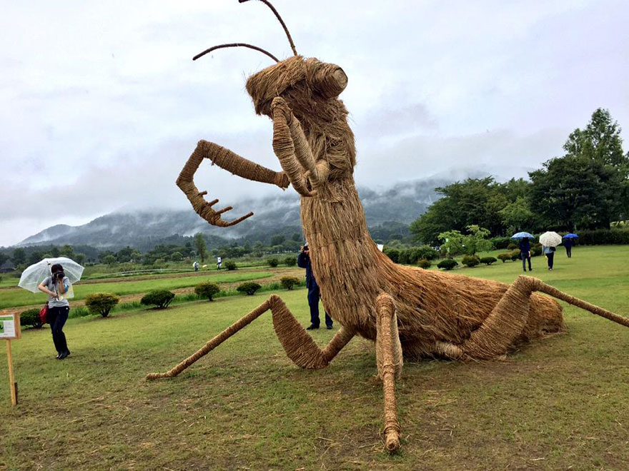 dinosaur-straw-sculptures-wara-art-festival-niigata-japan-4