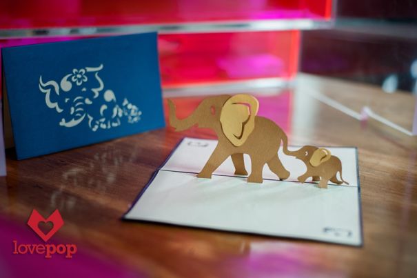 Elephant Pop Up Card
