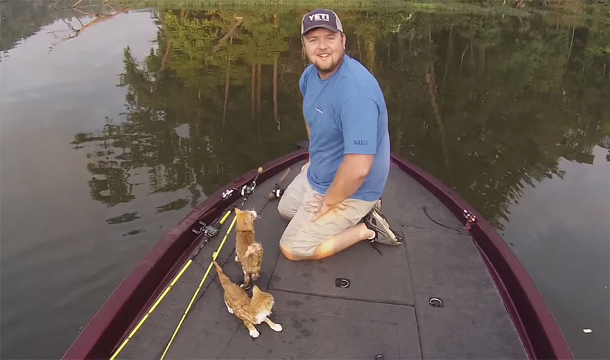 Two Guys Went Fishing But Ended Up Catching Abandoned Kittens