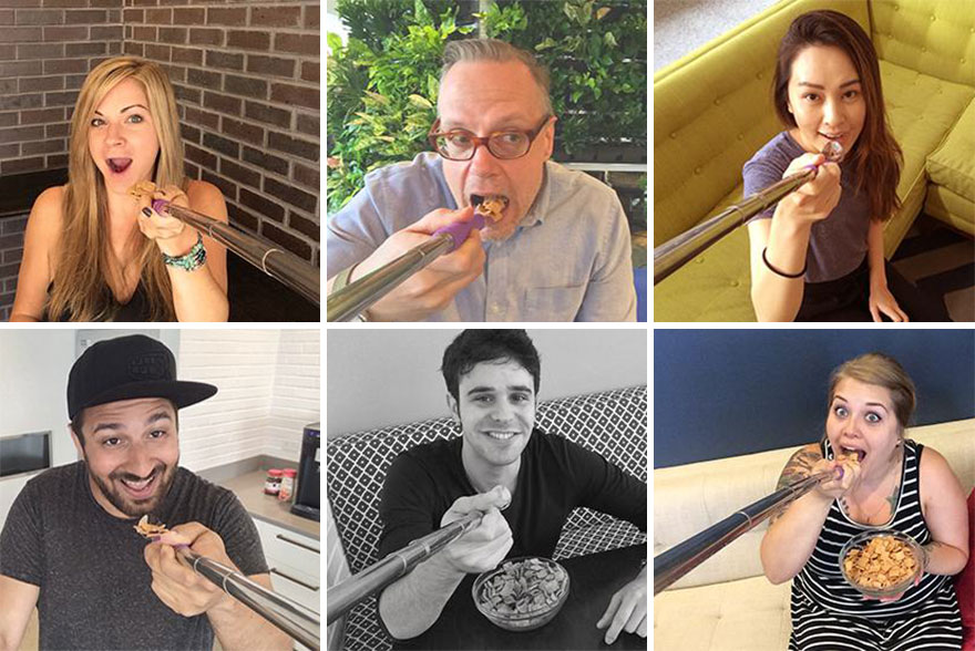 This Selfie Spoon Lets You Take Photos While Eating