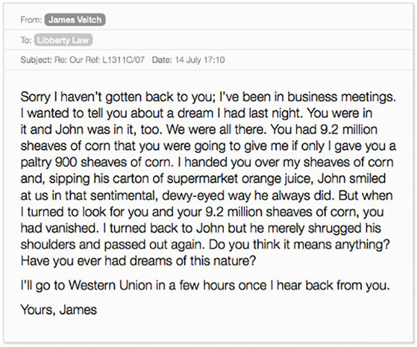 This Guy's Email Exchange With A Scammer Turned Into A Hilarious Story