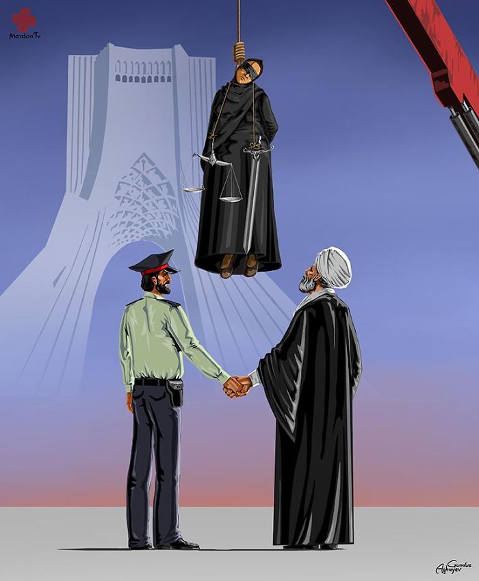 Satirical Illustrations Reveal How World Leaders See Justice