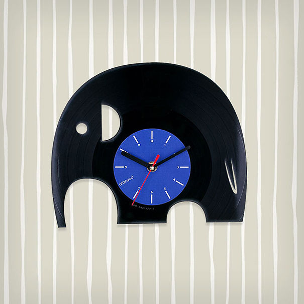 Elephant Vinyl Clock