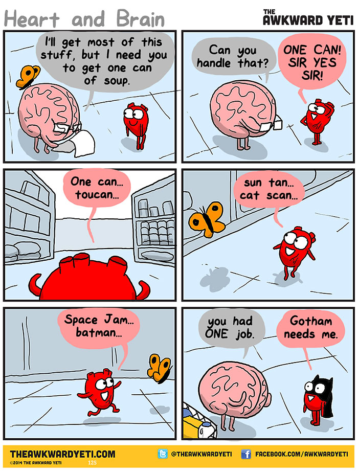 Heart Vs. Brain: Funny Webcomic Shows Constant Battle Between Our Intellect  And Emotions | Bored Panda