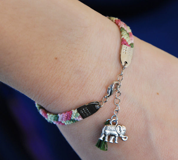 Friendship Bracelet With Elephant Charm
