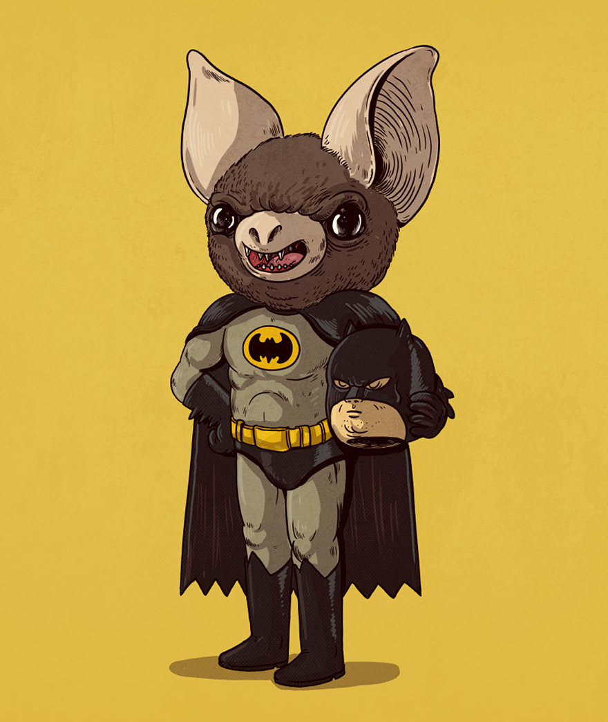 Illustrator Reveals What Lies Under The Masks Of Famous Characters