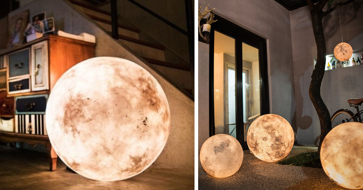 vrachtauto stopverf herinneringen Luna Lamp Brings The Moon Into Your Room | Bored Panda