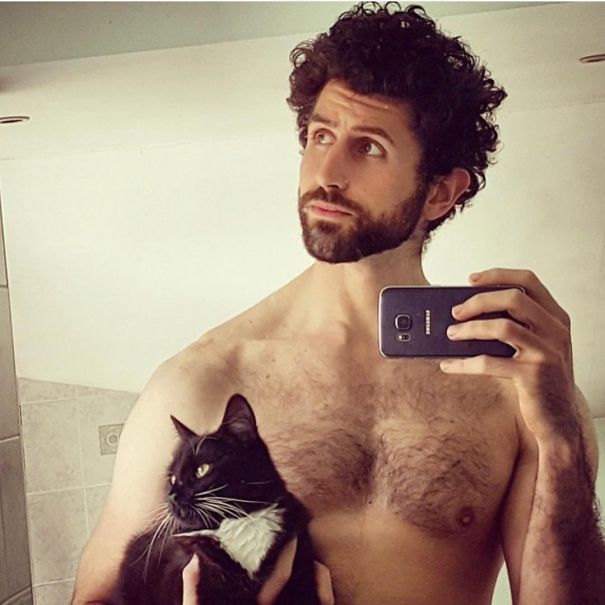 Celebrating #internationalcatday With A Little Topless Selfie Action And My Favorite Pussy. #mirrorselfiestrong #pussywhipped