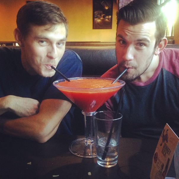 Happy Hump Day Betches!! #twobrosonestraw Wesosilly #tequilamakesourclothescomeoff
