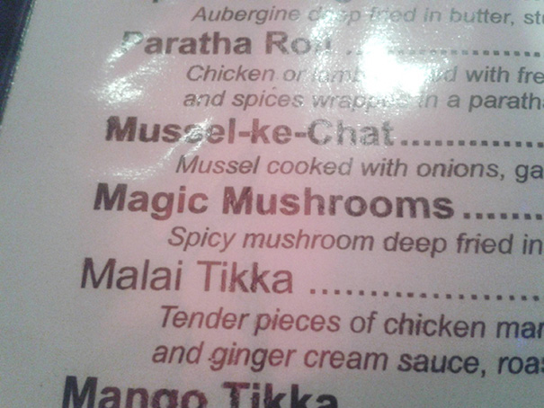 Local Indian Restaurant Had An Interesting Choice On Their Menu