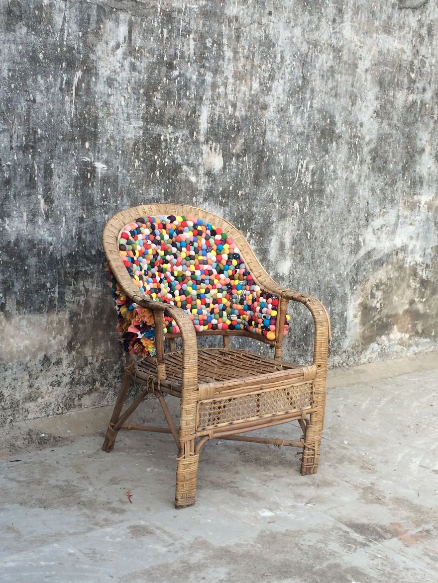 Pixel Chair: I Gave Old Chair New Life