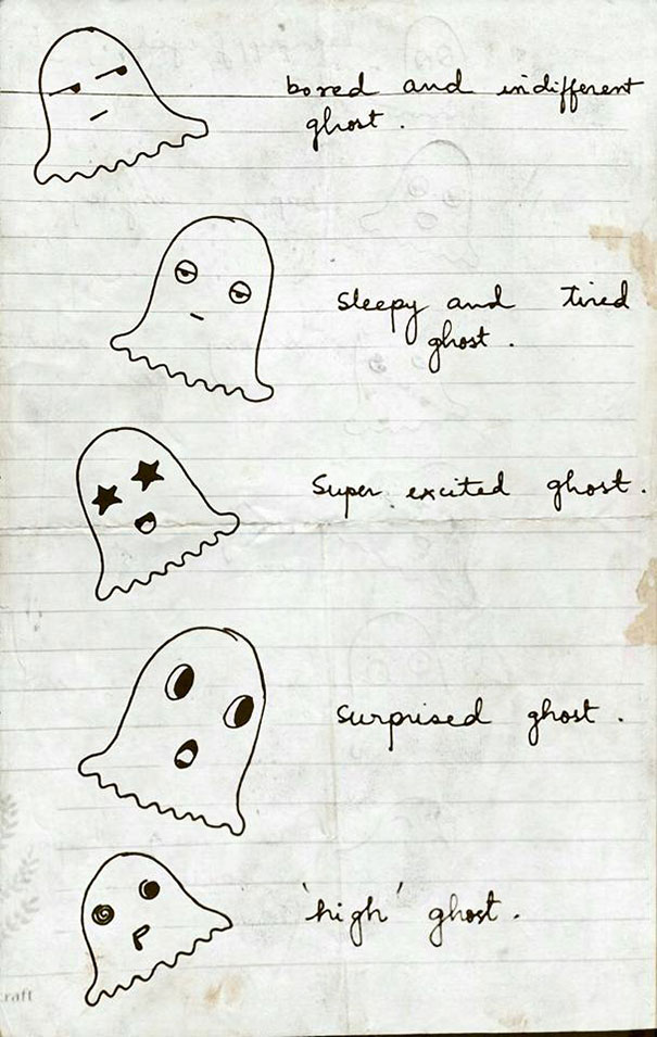 I Illustrated The Feelings Of Playful Ghosts In 7 Minutes