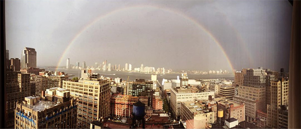 Rainbow Emerges From The World Trade Center The Day Before 9/11