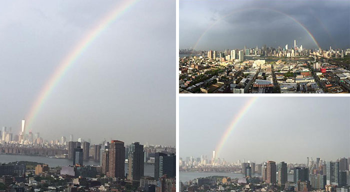 Rainbow Emerges From The World Trade Center The Day Before 9/11