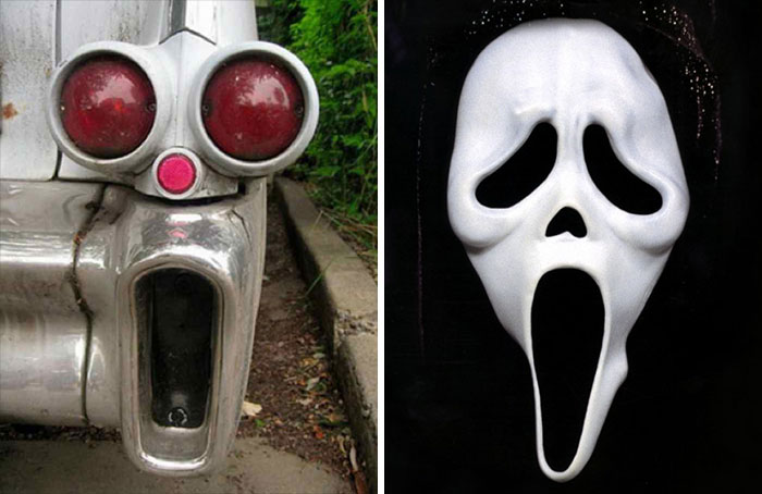 Taillights Look Like The Scream Mask