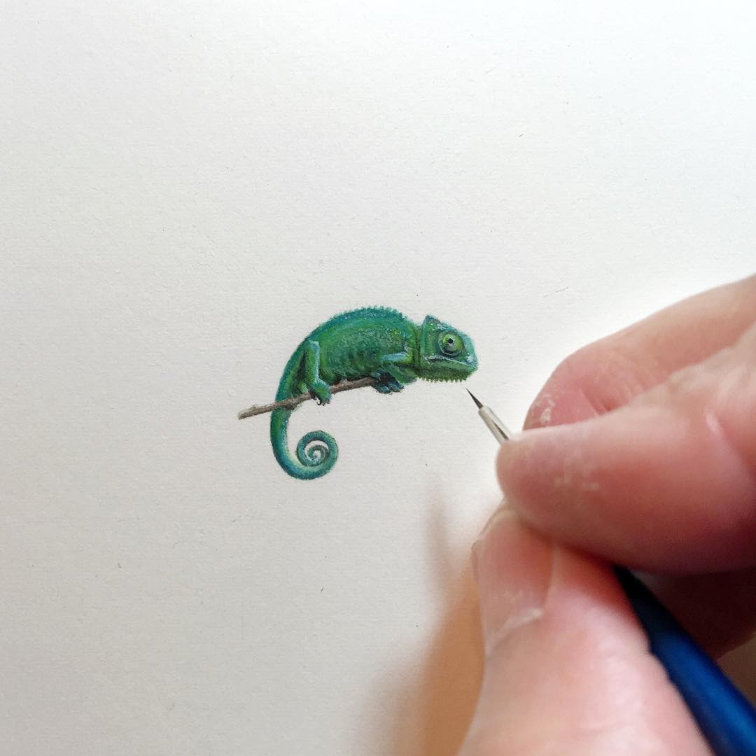 Unbelievably Tiny Paintings By Karen Libecap