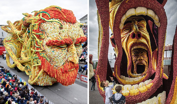 19 Giant Flower Sculptures Honour Van Gogh At World’s Largest Flower Parade In The Netherlands