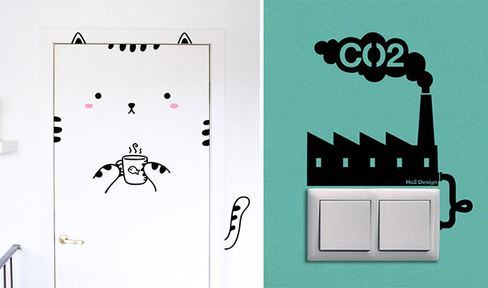 70 Creative Stickers That Make Your Wall Look Magical
