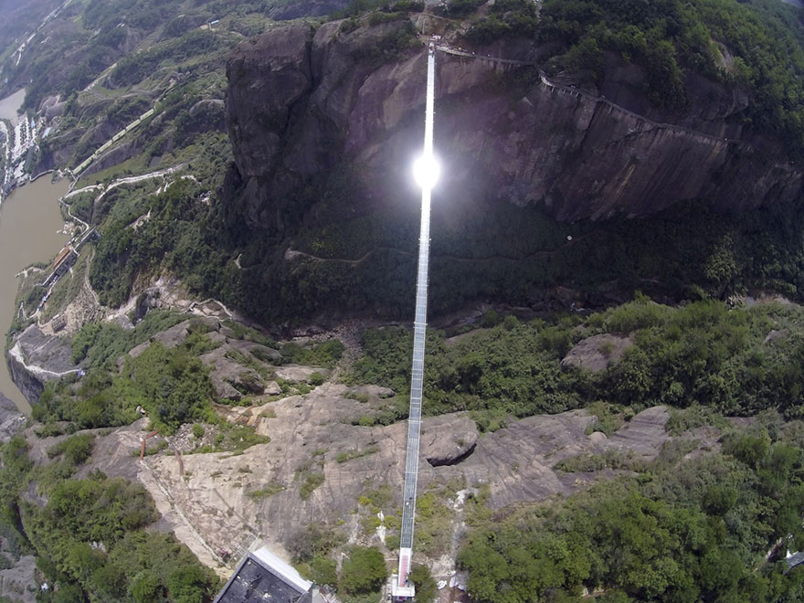 World's Longest Glass Bridge, 590ft High, Opens In China - Tourists Too Scared To Walk It