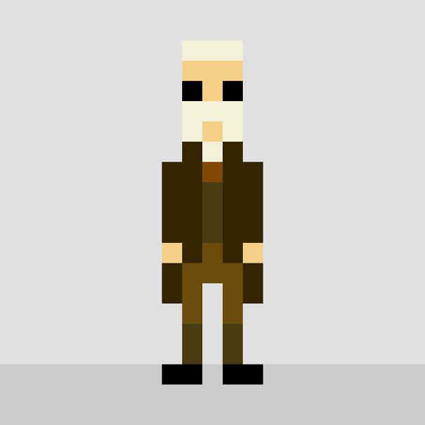I Draw Minimalist Pixelated Characters